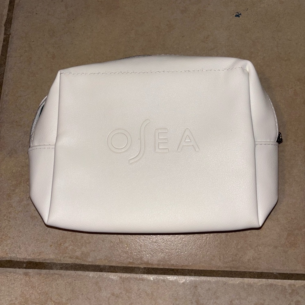 OSEA White Cosmetic Bag